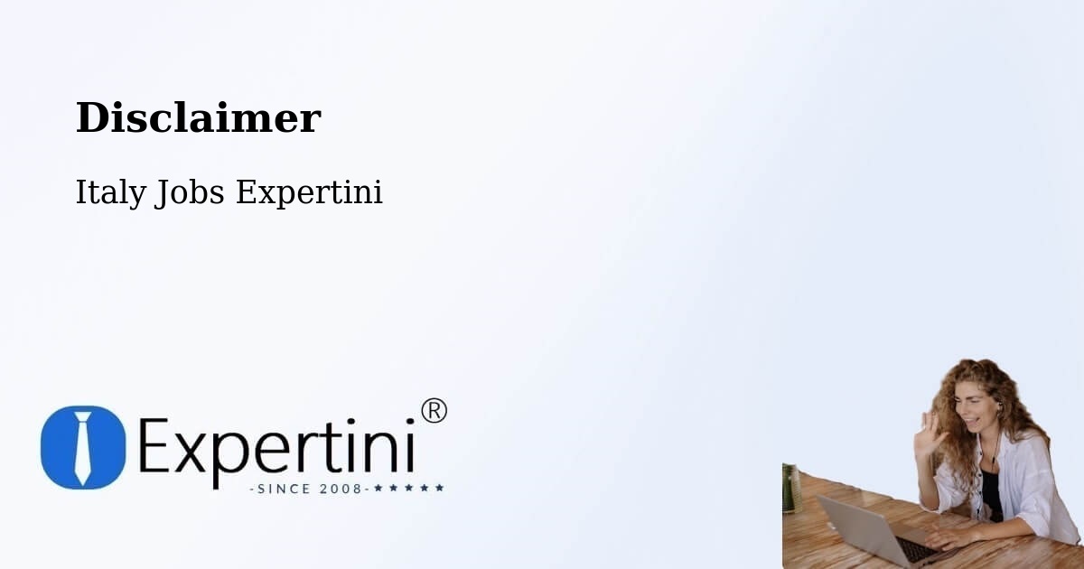 Disclaimer – Torino - Italy Jobs Expertini